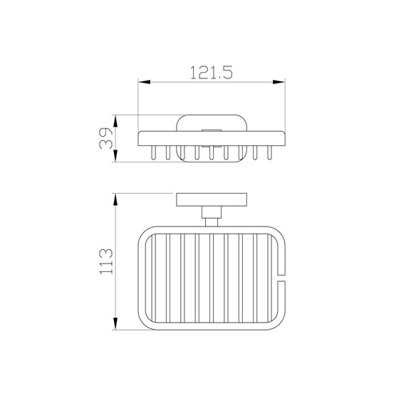 Мыльница Wonzon & Woghand Graffity WW-9324-BG, цвет золото брашированное - фото 4