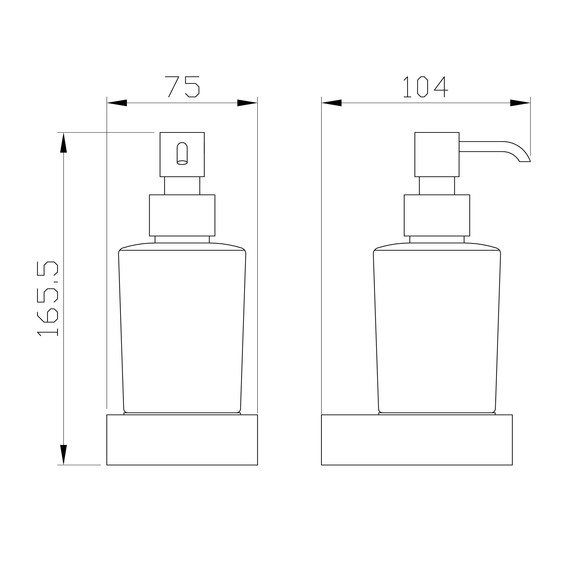 Дозатор для жидкого мыла Wonzon & Woghand Lotte WW-8333 - фото 4
