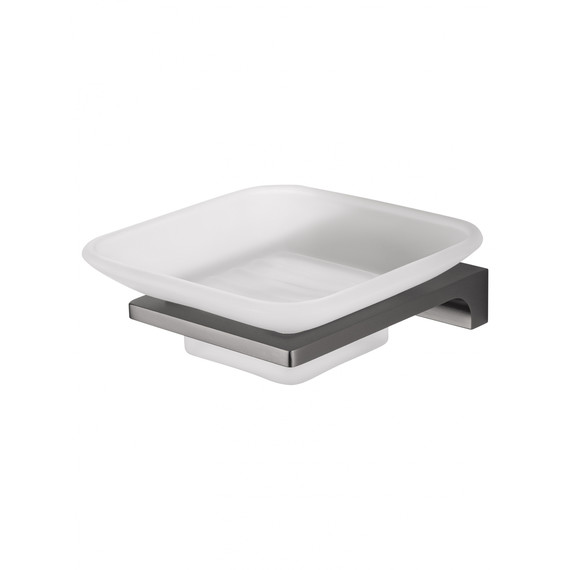 Мыльница Wonzon & Woghand Eclipse WW-9122-GM, цвет тёмный графит брашированный - фото 