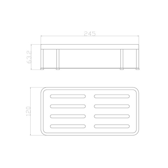 Полка Wonzon & Woghand WW-4131-CR - фото 2