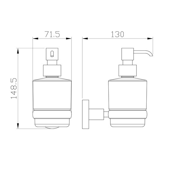 Дозатор для жидкого мыла Wonzon & Woghand Easy WW-8133 - фото 3