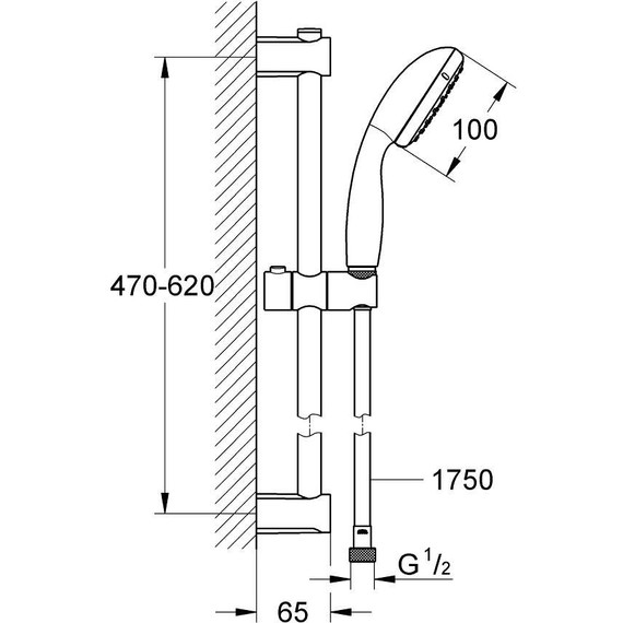 Набор смесителей 3 в 1 для ванны с коротким изливом Grohe Start Edge 120210 - фото 8
