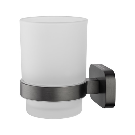 Стакан для зубных щеток Wonzon & Woghand Graffity WW-9321-BGM, цвет тёмный графит брашированный - фото 3