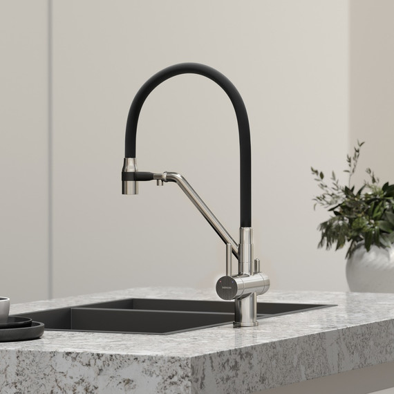 Смеситель для кухни Sancos Dora SC4003BN, никель/чёрный - фото 2