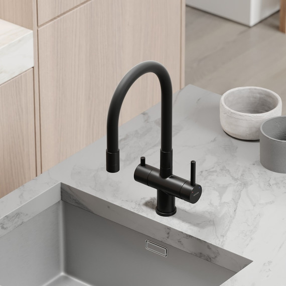 Смеситель для кухни Sancos Lucia SC4004MB, чёрный матовый/чёрный - фото 6