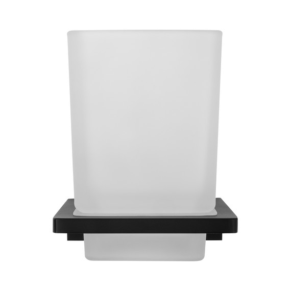 Стакан для зубных щеток Wonzon & Woghand Eclipse WW-9121-BL, цвет чёрный глянцевый - фото 2