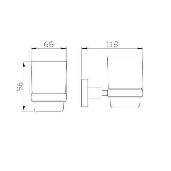 Стакан для зубных щеток Wonzon & Woghand Easy WW-8121 - фото 3