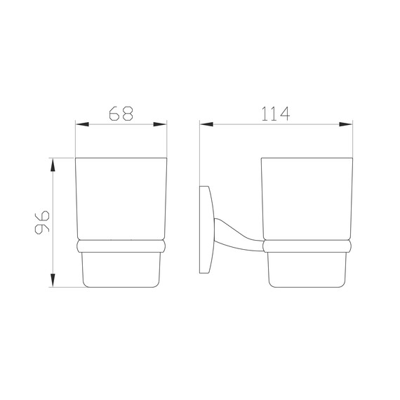 Стакан для зубных щеток Wonzon & Woghand Porto WW-1101 - фото 2