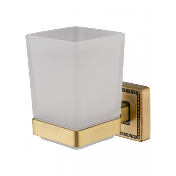 Стакан для зубных щеток Wonzon & Woghand Roma WW-7221, цвет бронза брашированная - фото 