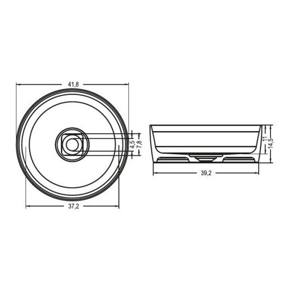 Раковина Riho ROUND 42 см F70026 - фото 2