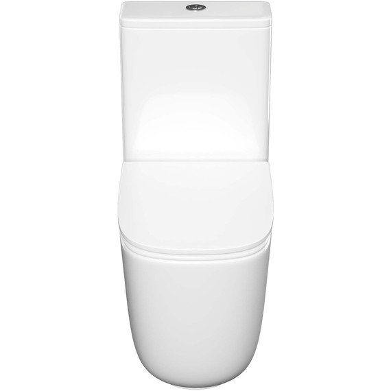 Унитаз-компакт безободковый Aquatek Optima Plus Square AQ4451-00 с тонкой крышкой микролифт (система смыва Торнадо) - фото 3