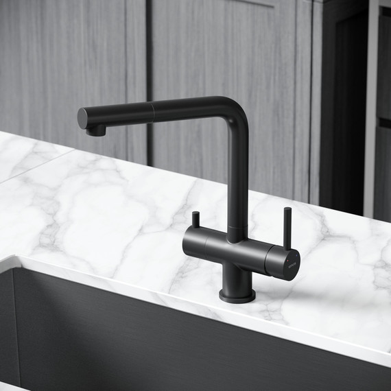 Смеситель для кухни Sancos Spin SC4015MB, чёрный матовый - фото 7