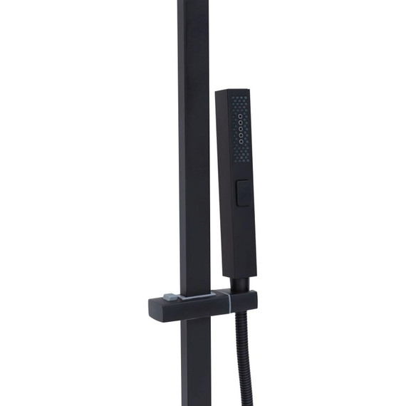 Душевая стойка Allen Brau Infinity 5.21029-31, чёрный матовый - фото 3