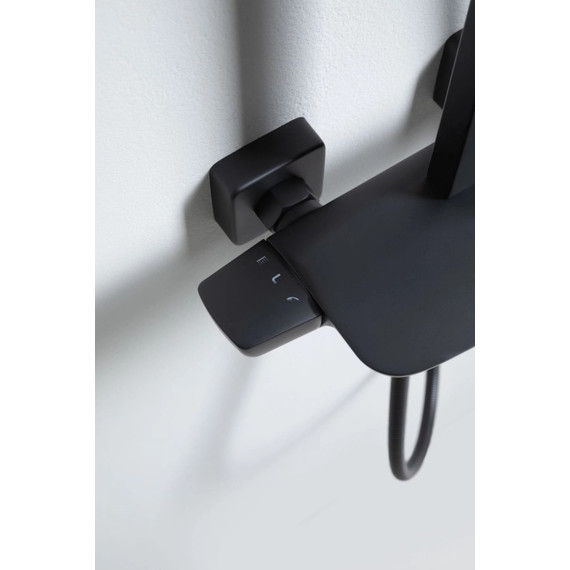 Душевая стойка Allen Brau Infinity 5.21030-31, чёрный матовый - фото 10