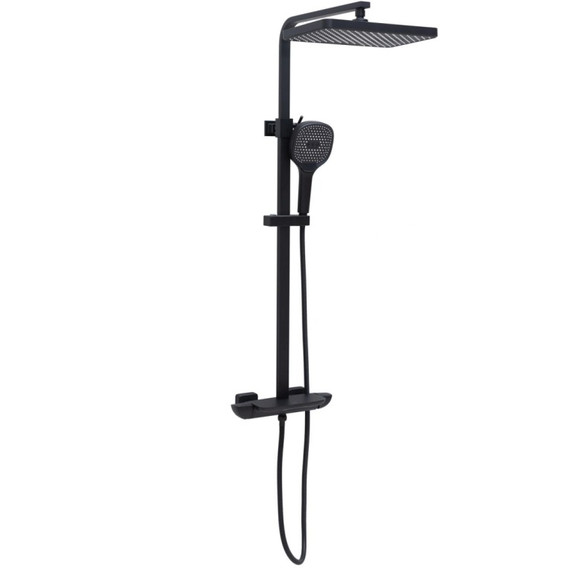 Душевая стойка Allen Brau Infinity 5.21030-31, чёрный матовый - фото 