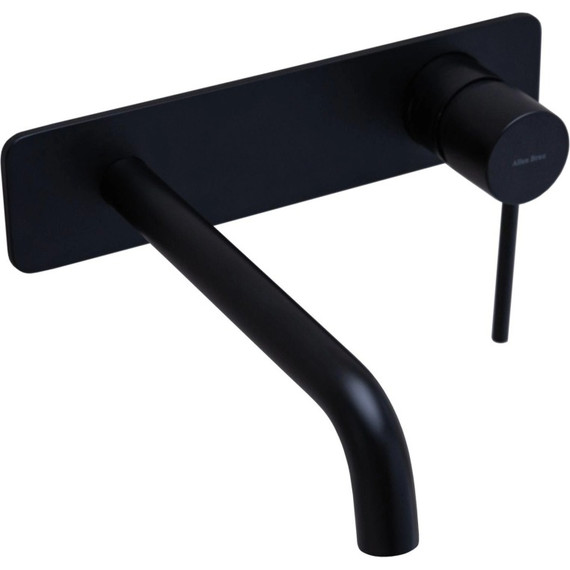 Смеситель для раковины настенный Allen Brau Glority 5.51004-31 (со скрытой частью) чёрный матовый - фото 3