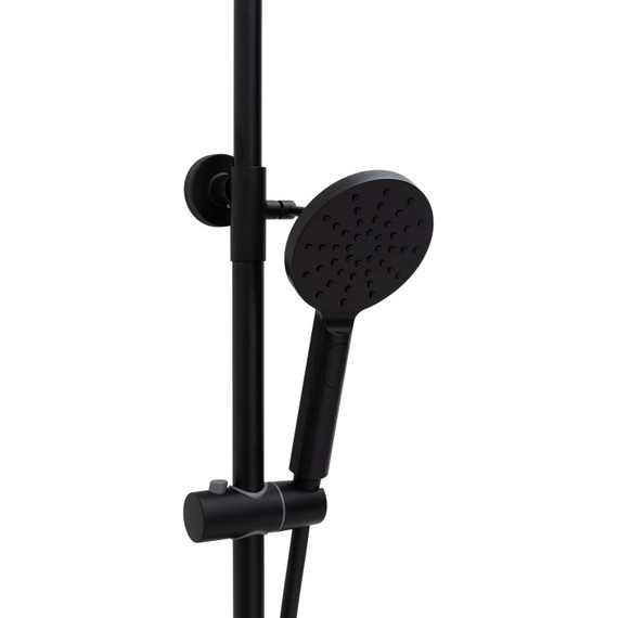 Душевая стойка Allen Brau Eclipse 5.E1006-31, чёрный матовый - фото 3