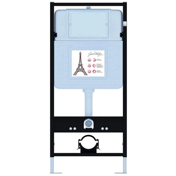 Инсталляция с подвесным безободковым унитазом Jacob Delafon Modern Life E21775RU-00, сиденье с тонкой крышкой микролифт - фото 2