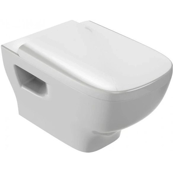 Инсталляция с подвесным безободковым унитазом Jacob Delafon Struktura EDE103-BL, сиденье с крышкой микролифт - фото 3