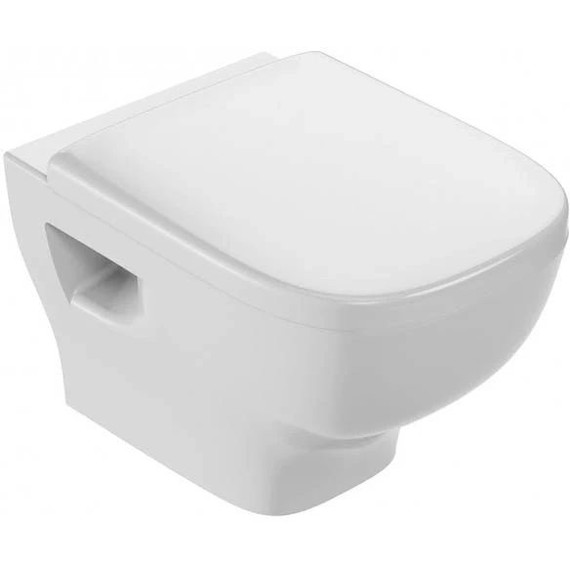 Инсталляция с подвесным безободковым унитазом Jacob Delafon Struktura EDF103-CP, сиденье с крышкой микролифт - фото 2