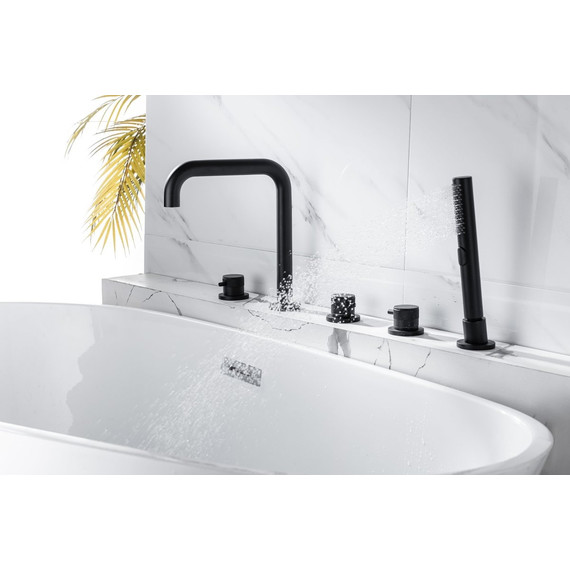 Смеситель для ванны Allen Brau Priority 5.31007-31, чёрный матовый - фото 14