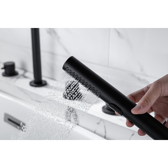 Смеситель для ванны Allen Brau Priority 5.31007-31, чёрный матовый - фото 15