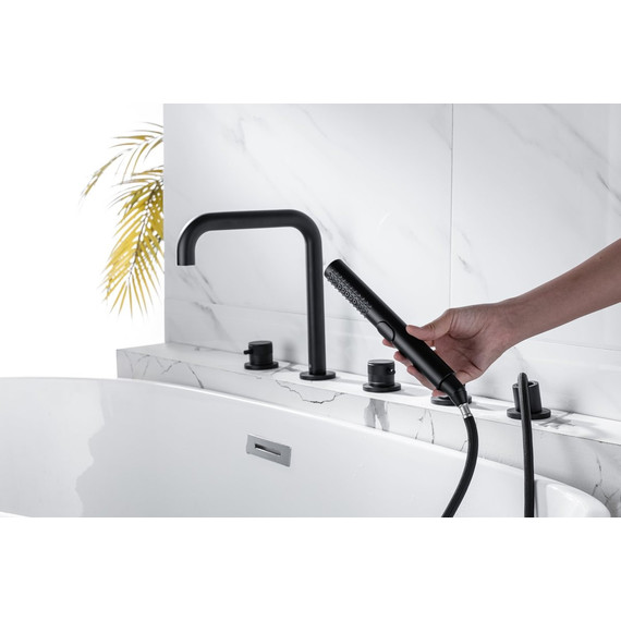Смеситель для ванны Allen Brau Priority 5.31007-31, чёрный матовый - фото 17