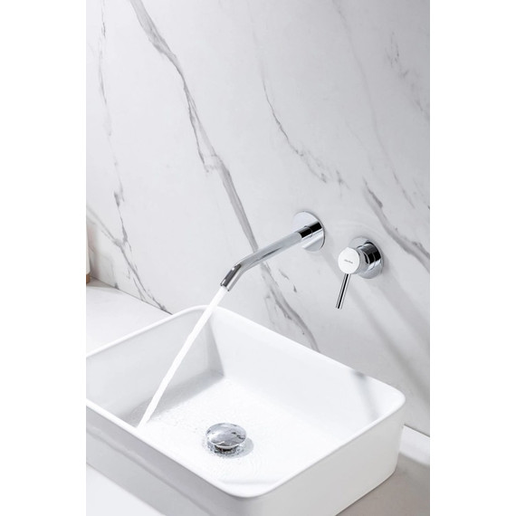 Смеситель для раковины настенный Allen Brau Priority 5.31A03-00 (со скрытой частью) - фото 4