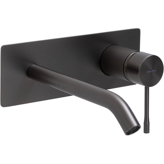 Смеситель для раковины настенный Allen Brau Priority 4.0 5.31D03-MG (со скрытой частью) графит - фото 