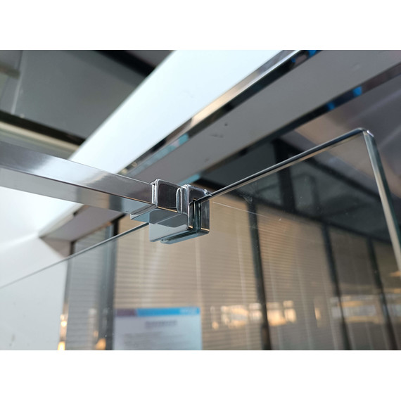 Душевая перегородка Aquatek Walk in 100 см AQ.WI.100.1CH (стекло 8 мм) с кронштейном в комплекте, серебро/прозрачное - фото 3