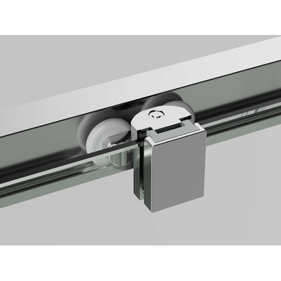 Душевая перегородка Aquatek Walk in 120 см AQ.WISL.120.1CH (стекло 8 мм) с кронштейном в комплекте, серебро/прозрачное - фото 6