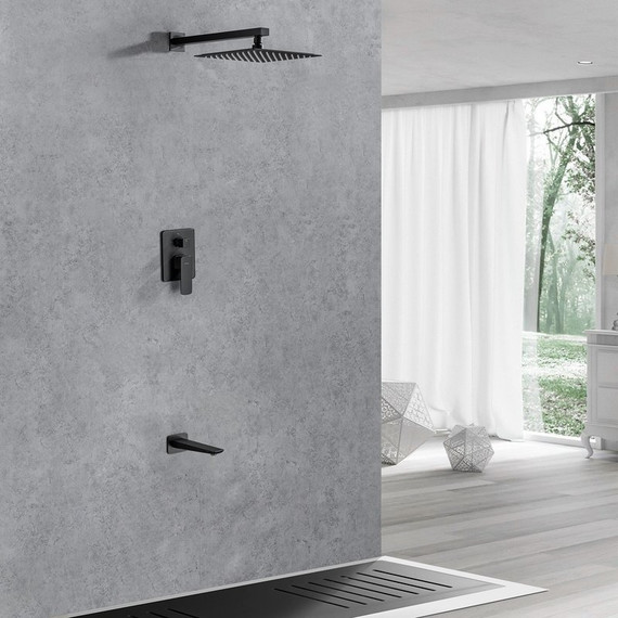 Смеситель для душа Allen Brau Infinity X2 5.21014-31 (со скрытой частью) чёрный матовый - фото 5