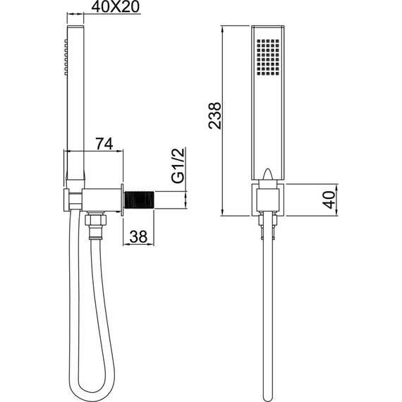 Душевой гарнитур Allen Brau Infinity 5.21021-31, чёрный матовый - фото 6