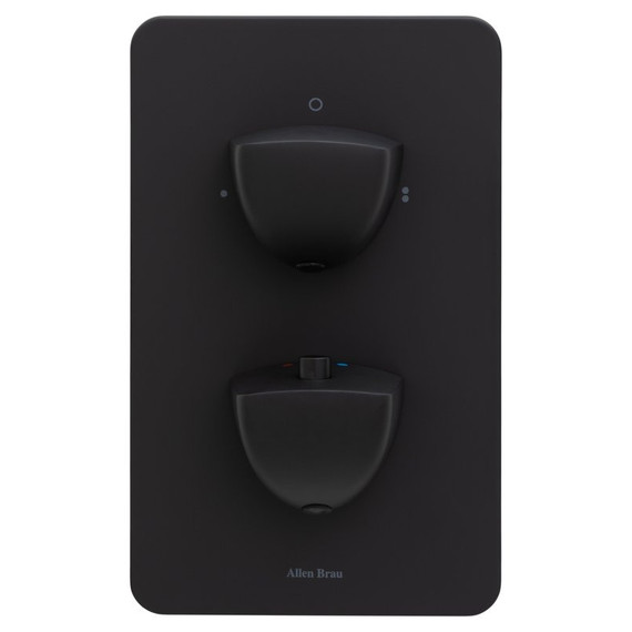 Смеситель для ванны с термостатом Allen Brau Infinity 5.21216-31 (со скрытой частью) чёрный матовый - фото 2