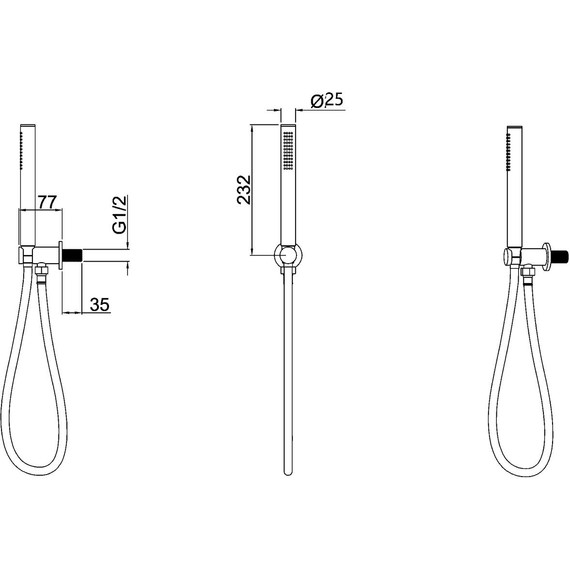 Душевой гарнитур Allen Brau Priority 5.31019-MG, графит - фото 4