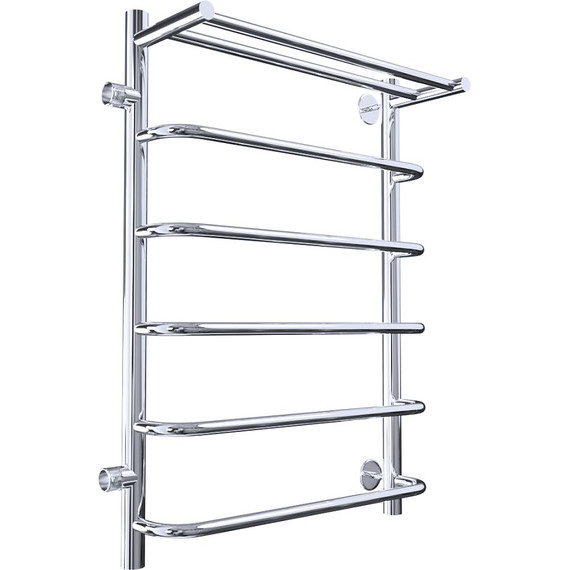 Полотенцесушитель водяной Тругор Идеал ПМ1 с полкой и боковым подводом П6 500х800 мм L 00-00026991 - фото 