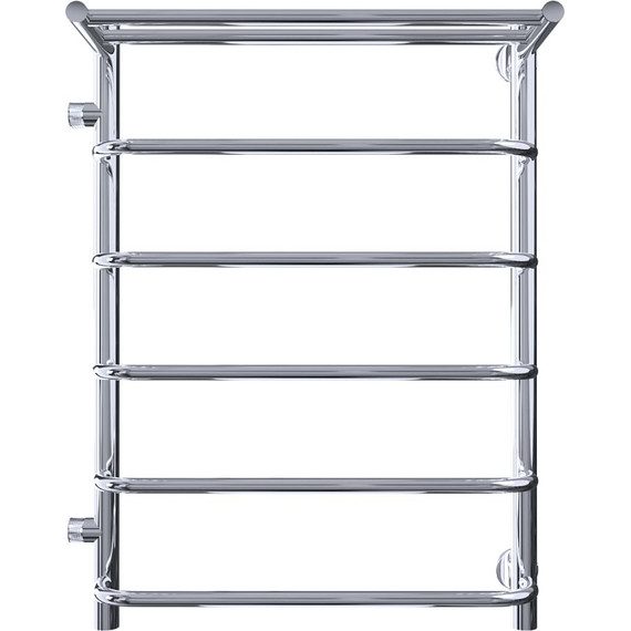 Полотенцесушитель водяной Тругор Идеал ПМ1 с полкой и боковым подводом П6 500х800 мм L 00-00026991 - фото 2