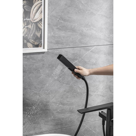 Смеситель для ванны Allen Brau Infinity 5.21009-31 (со скрытой частью) чёрный матовый - фото 10