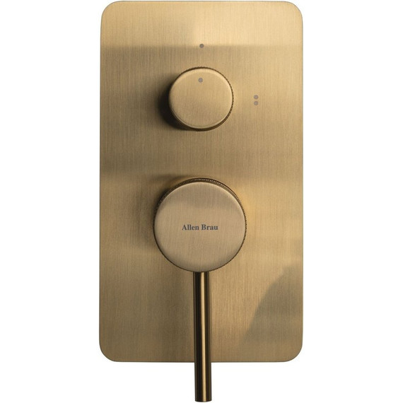 Смеситель для душа Allen Brau Priority 5.31011-GB (со скрытой частью) золото - фото 2