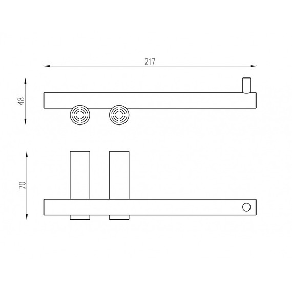Держатель для туалетной бумаги ABBER Osten 316 AA1831BG, цвет золото брашированное - фото 2