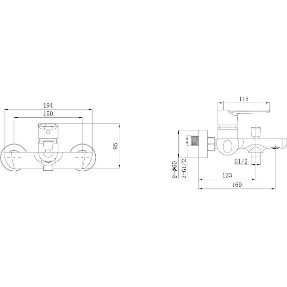 Смеситель для ванны Allen Brau Eclipse 2.0 5.E1A03-00 - фото 2