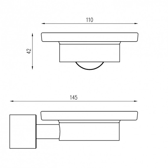 Мыльница Abber Osten 316 AA185A8BG, цвет золото брашированное - фото 2