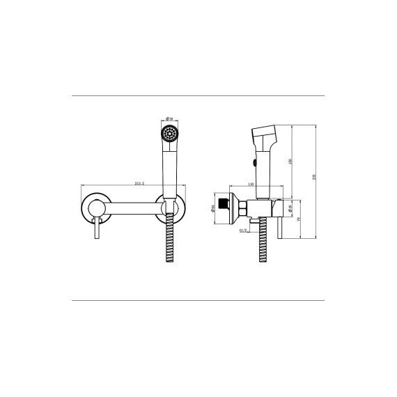 Набор для гигиенического душа Azario Dies AZ-KFX04 - фото 4