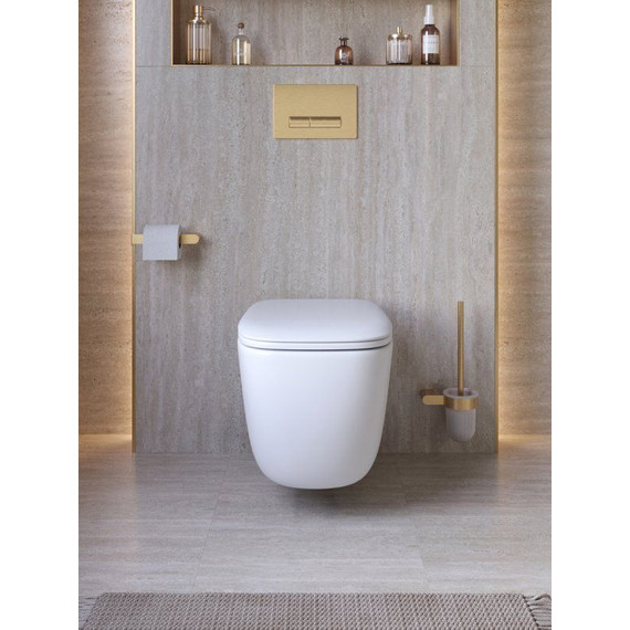 Унитаз подвесной безободковый Cezares Comfort CZR-380-TH-TOR/SC с тонкой крышкой микролифт (система смыва Торнадо) - фото 11