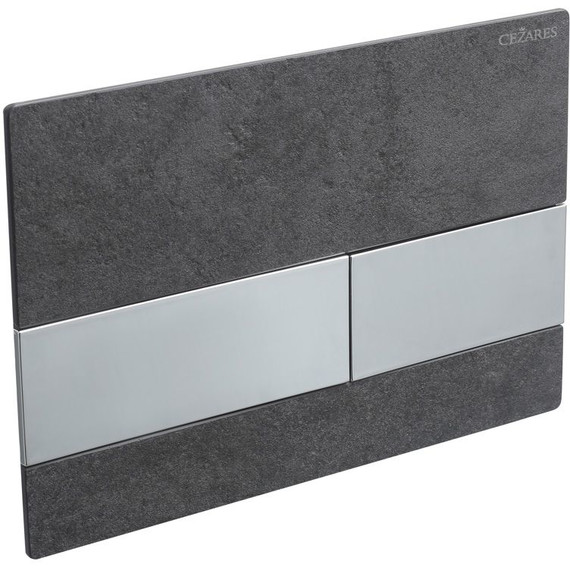 Кнопка смыва Cezares Lux LUX-PN-01, чёрный/хром - фото 4