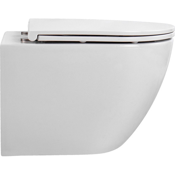 Инсталляция с подвесным унитазом комплект: TECEbase 2.0 9400413 с подвесным безободковым унитазом Aquatek Европа AQ1900T-00 сиденье микролифт, крепление, кнопка смыва белая (система смыва Торнадо) - фото 14