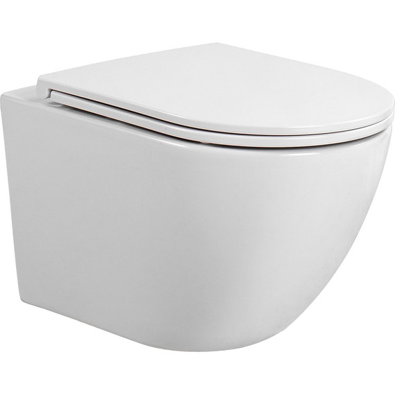 Инсталляция с подвесным унитазом комплект: TECEbase 2.0 9400413 с подвесным безободковым унитазом Aquatek Европа AQ1900T-00 сиденье микролифт, крепление, кнопка смыва белая (система смыва Торнадо) - фото 12