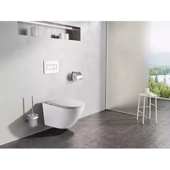 Инсталляция с подвесным унитазом комплект: TECEbase 2.0 9400413 с подвесным безободковым унитазом Azario Grado AZ-0046-UQ3 сиденье микролифт, крепление, кнопка смыва белая (система смыва Торнадо) - фото 13