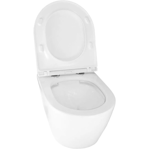 Инсталляция с подвесным унитазом комплект: TECEbase 2.0 9400413 с подвесным безободковым унитазом Azario Uno AZ-2380 сиденье микролифт, крепление, кнопка смыва белая - фото 17