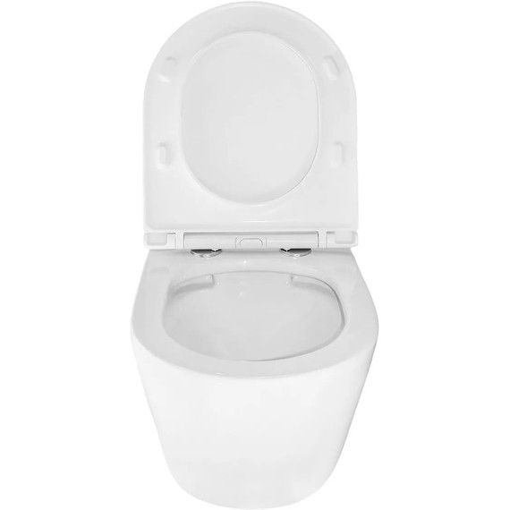Инсталляция с подвесным унитазом комплект: TECEbase 2.0 9400413 с подвесным безободковым унитазом Azario Uno AZ-2380 сиденье микролифт, крепление, кнопка смыва белая - фото 18